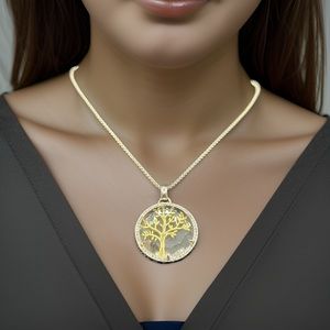 Tree of Life Pendant Silver Necklace